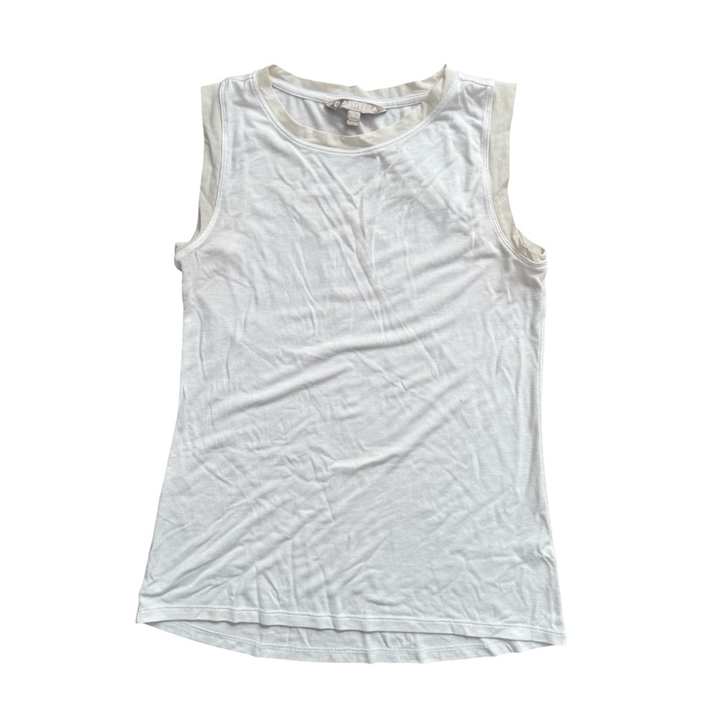 Athleta Classic White Performance Tank Top Women’s Size S